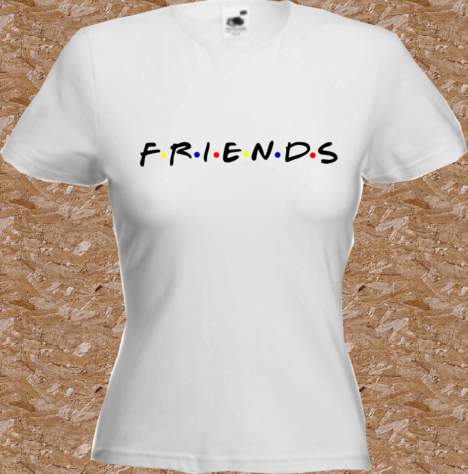 FRIENDS - T Shirt, Unisex T-Shirt Series anniversary Womens Funny Top ...