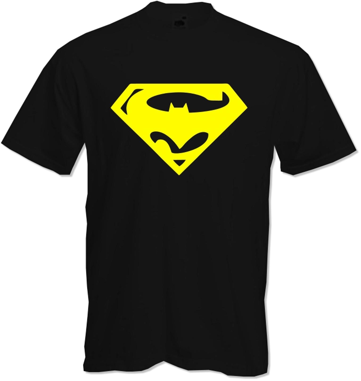 SUPERMAN / BATMAN COMBINED - SUPERHERO - Quality T Shirt - *NEW* | eBay